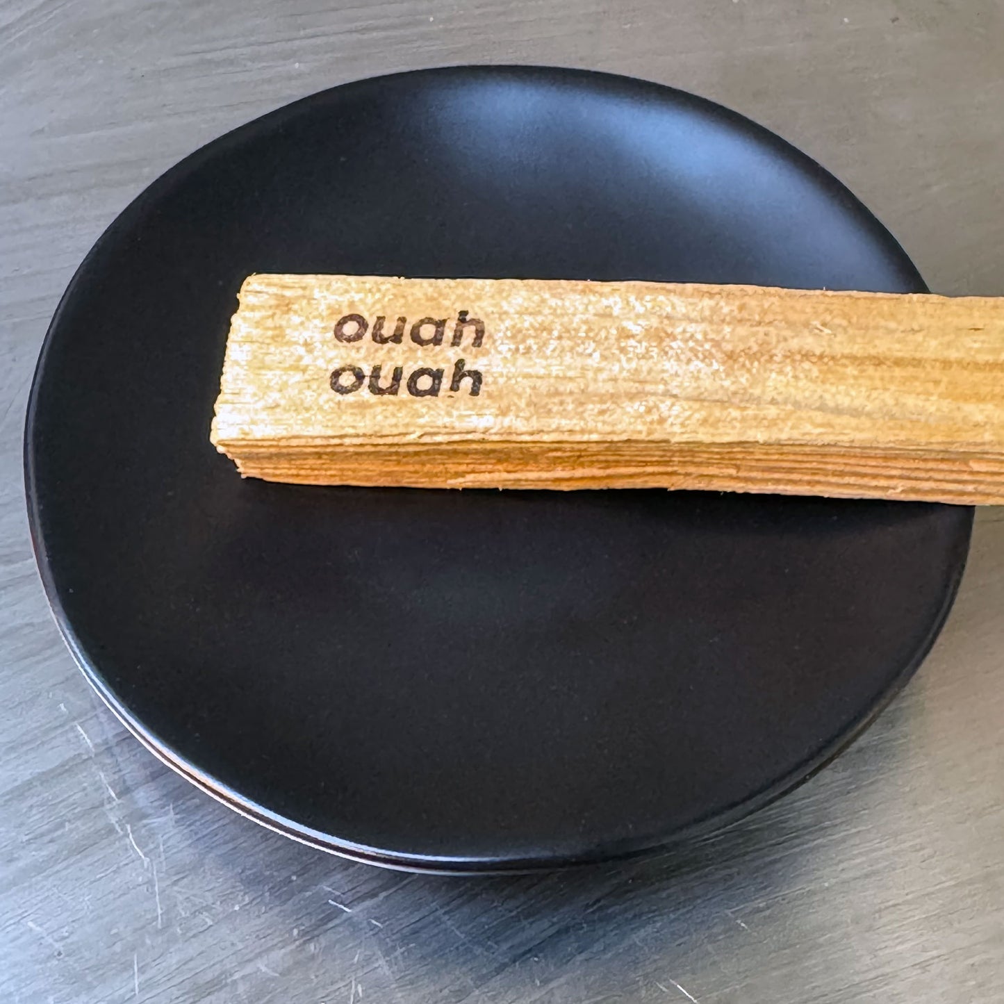 ouah ouah オリジナル パロサント & 特注オーガニックインセンス + ロゴトレー BOXセット