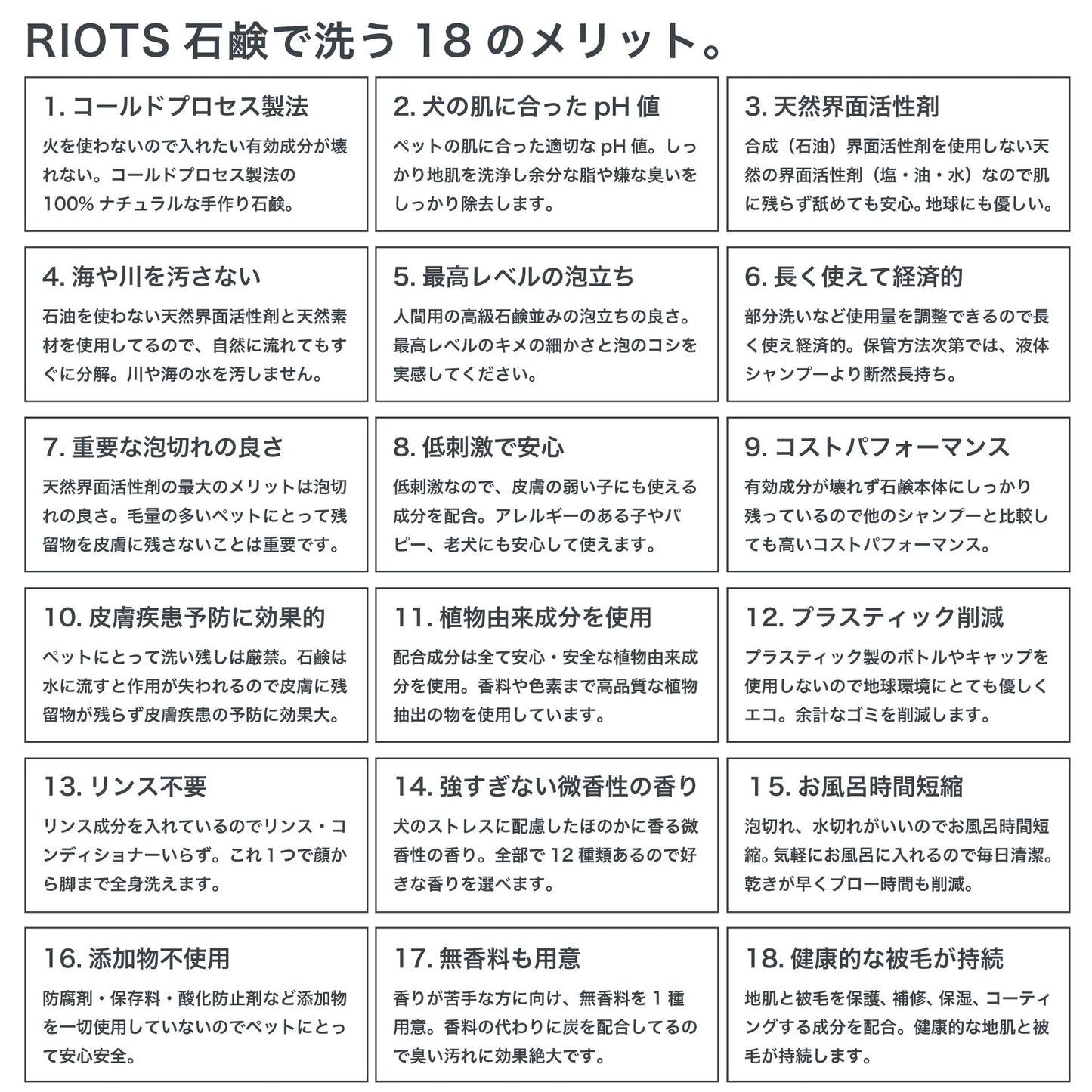 【現品限り50%OFF】RIOTS ナチュラルアースバーソープ (ペット用石鹸)　WHITE MUSK ホワイトムスク